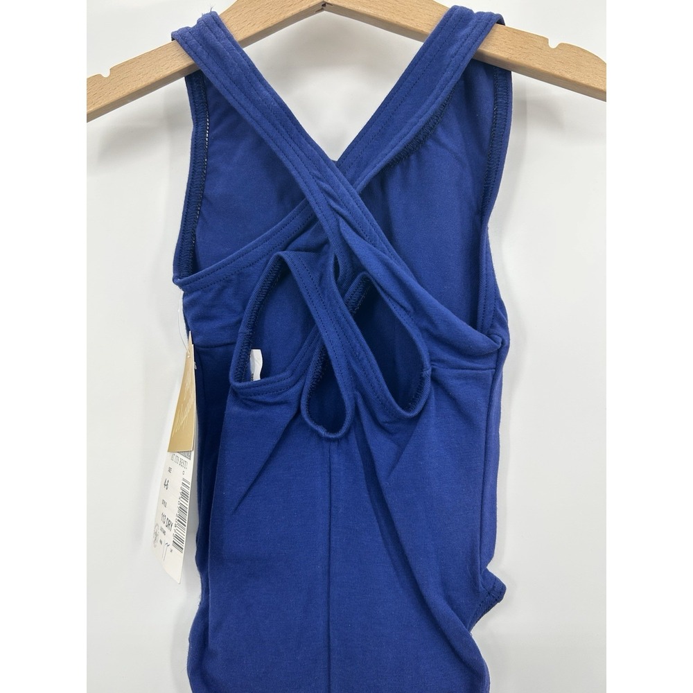 Body Wrappers Girls Blue Dance Leotard Size 4-6 - Picture 3 of 3
